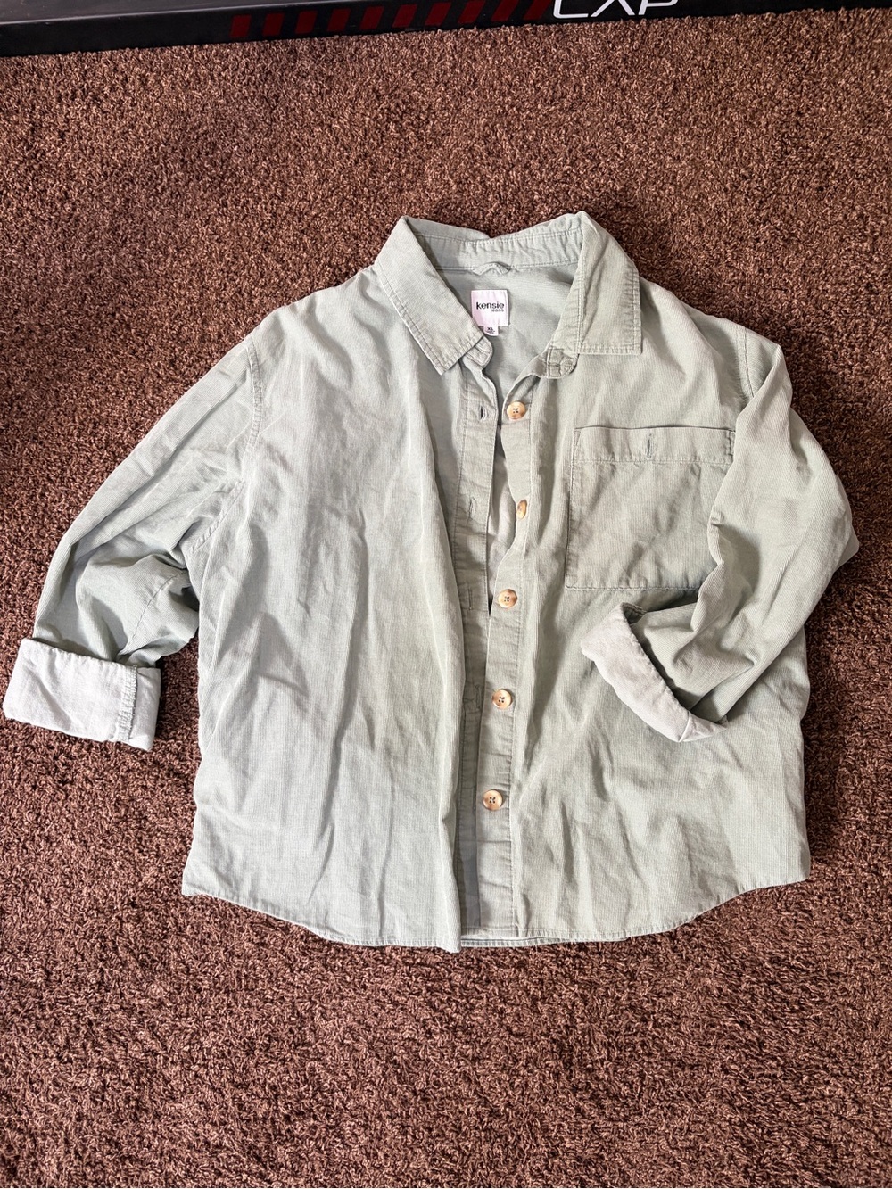 Kensie Sage Corduroy Button-Up Shirt